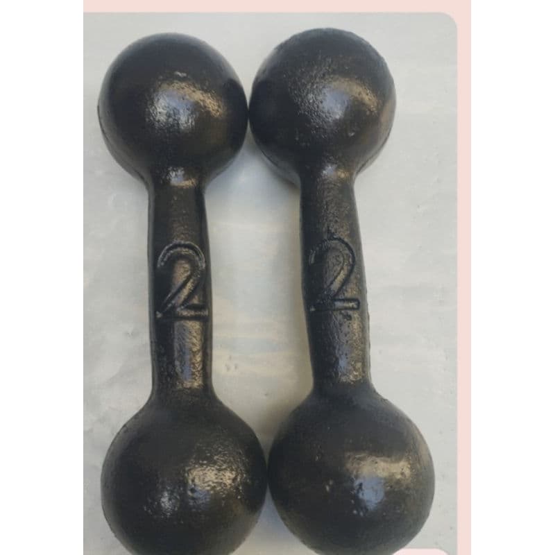Halter 2kg Ferro Academia Musculação Fitness 2 Unidades