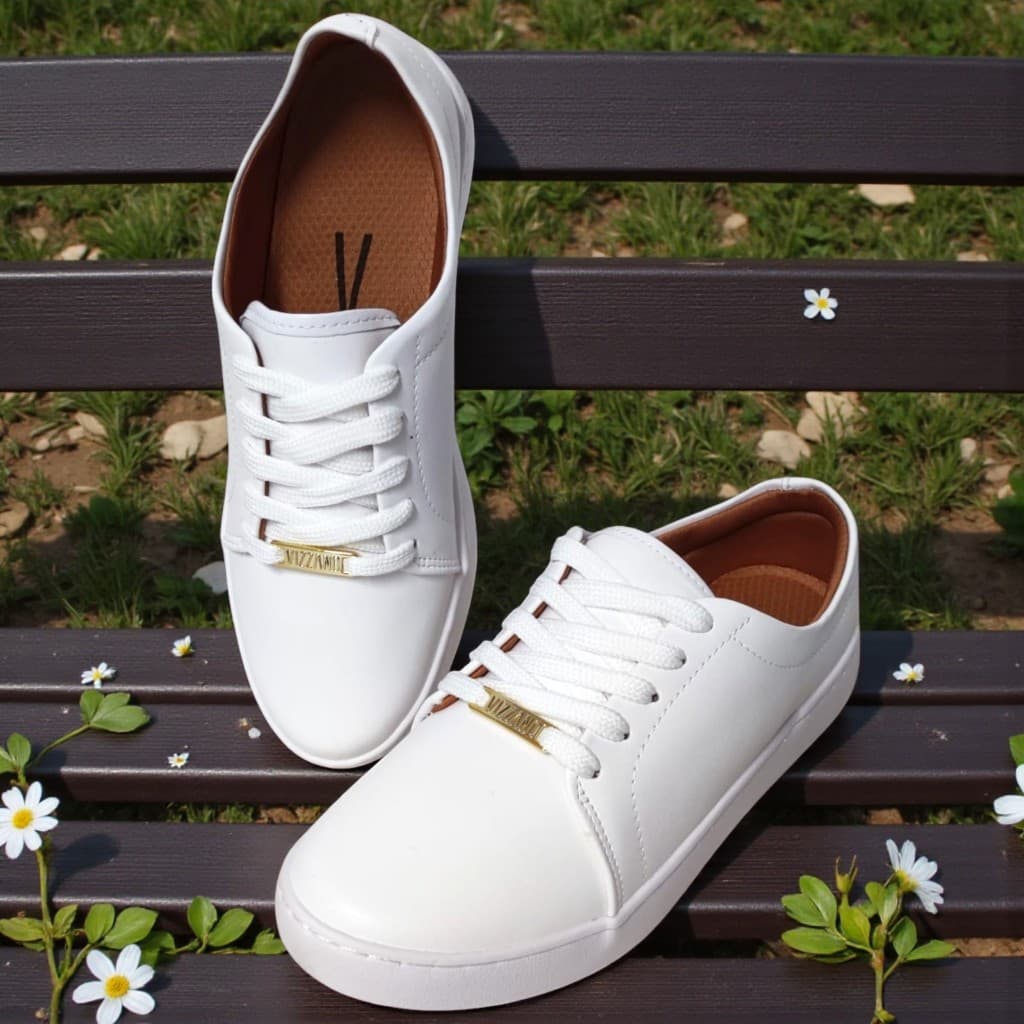 Tênis Feminino Preto Casual Vizzano Sneaker Blogueira Confortável Sapato Liso Dia a Dia Escola