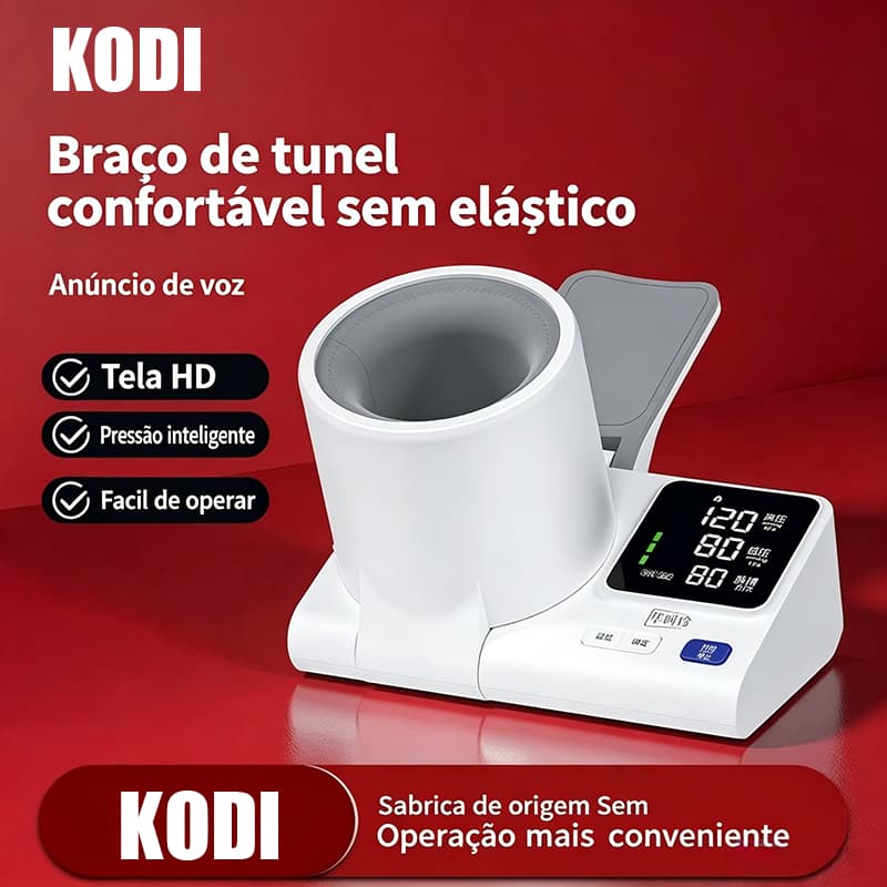 Aparelho de Pressão Arterial Digital de Braço, Tela LED Grande, Voz, Memória, Automático N12