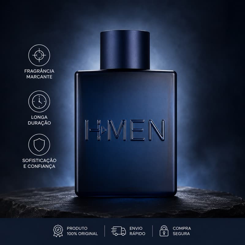 Perfume Masculino Hmen Hinode 75ml Original Importado Fragrância Marcante Amadeirada Longa Duração