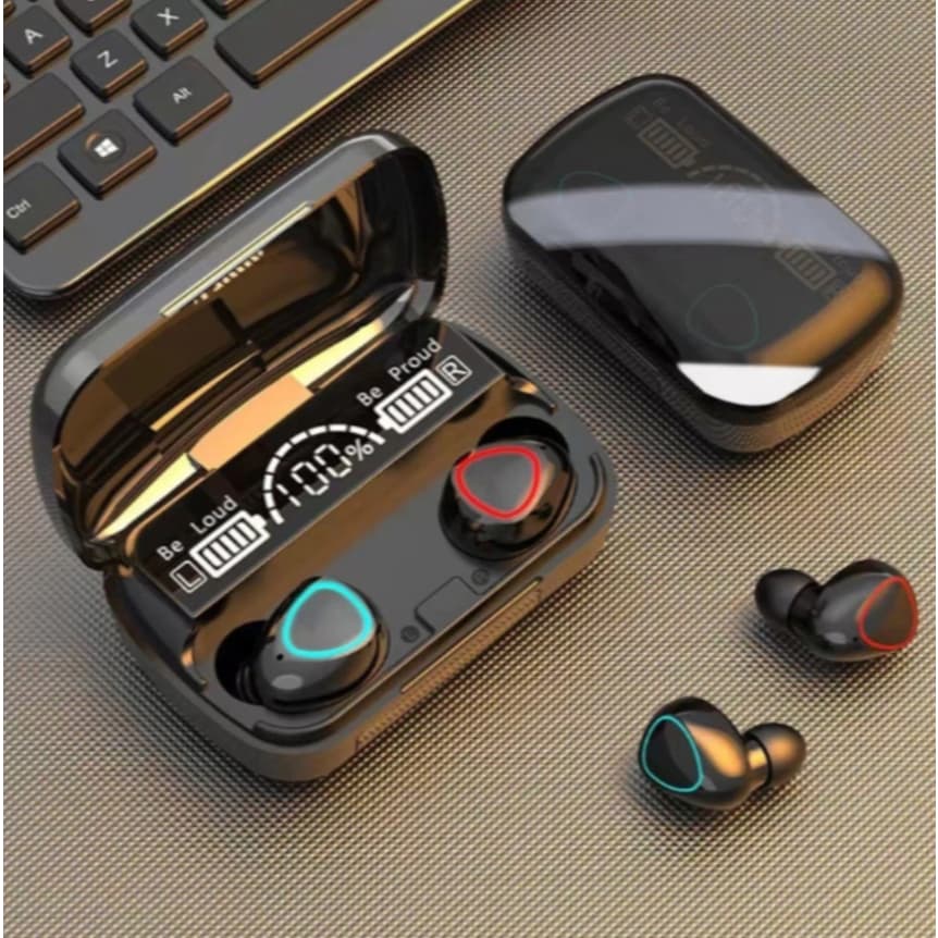 Kit FONE M10 Bluetooth 4/6/10 5.3 Fones de ouvido sem fio TWS estéreo com carregador Power Bank