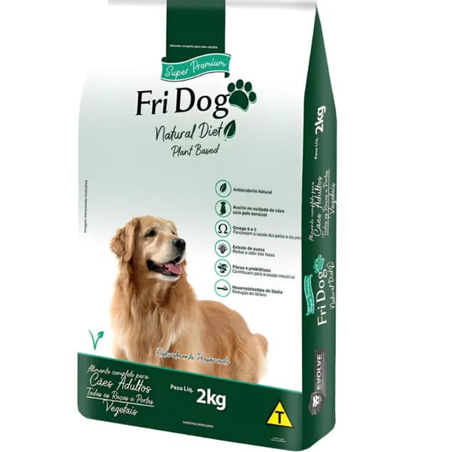 Rações Fri Dog Vegetariana Premium Diet 2kg (FRIDOG)