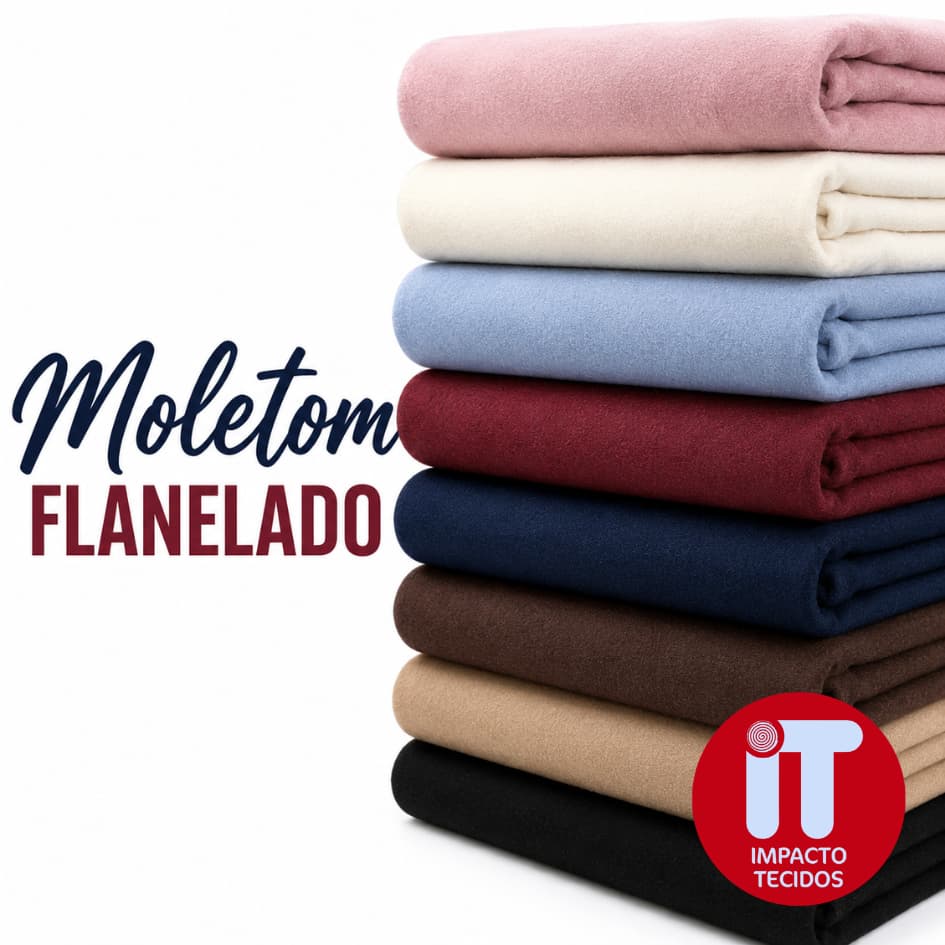 Tecido Moletom 1 Metro x 1,60m Flanelado Macio Para Blusa Calça Casaco Agasalho Conjunto Inverno