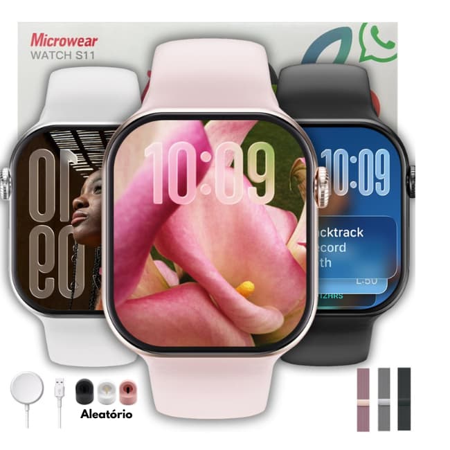 Relógio Smartwatch S11 47mm Microwear Serie 11 Responde Whatsapp + Brindes
