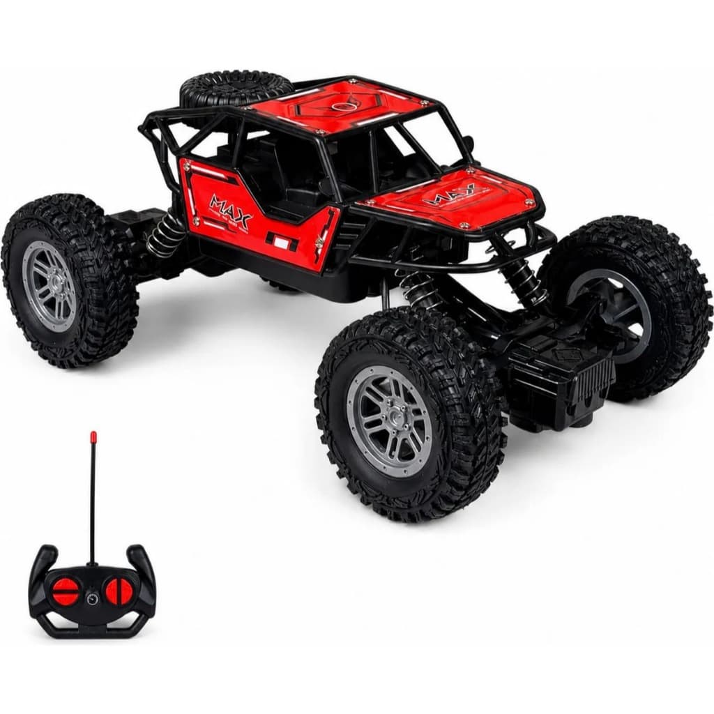 Carrinho Controle Remoto 4x4 Off Road Recarregável Jeep Monster Truck Rock Crawler USB Infantil