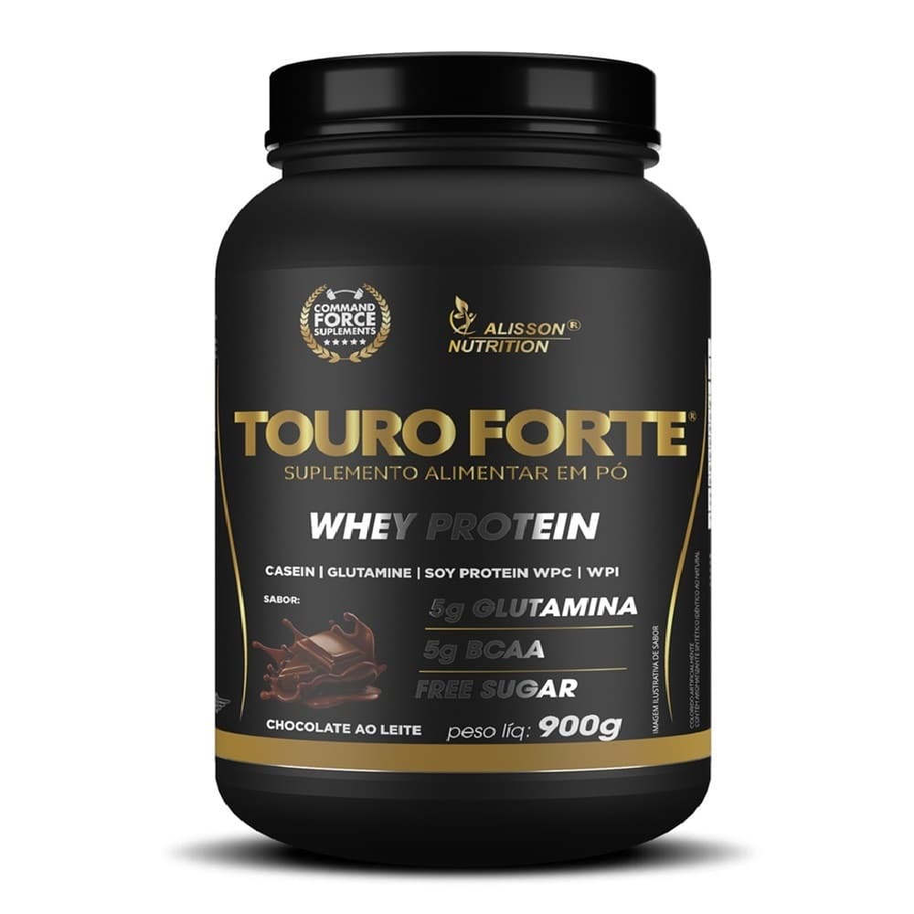 Whey Protein Touro Forte Mousse de Chocolate 900 gramas - Alisson Nutrition