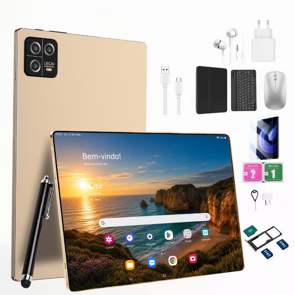 10.1-inch tablet with keyboard and mouse, 16GB memory, 512GB storage space, Android 14 system