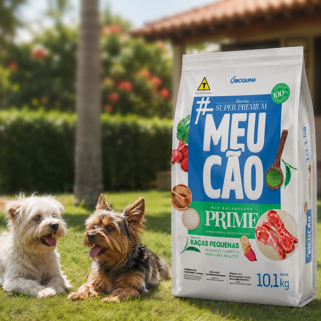 Ração Para Cachorro Meu Cão Prime Adulto 10kg Raças Pequenas  Carnes Nobres 28% Proteína