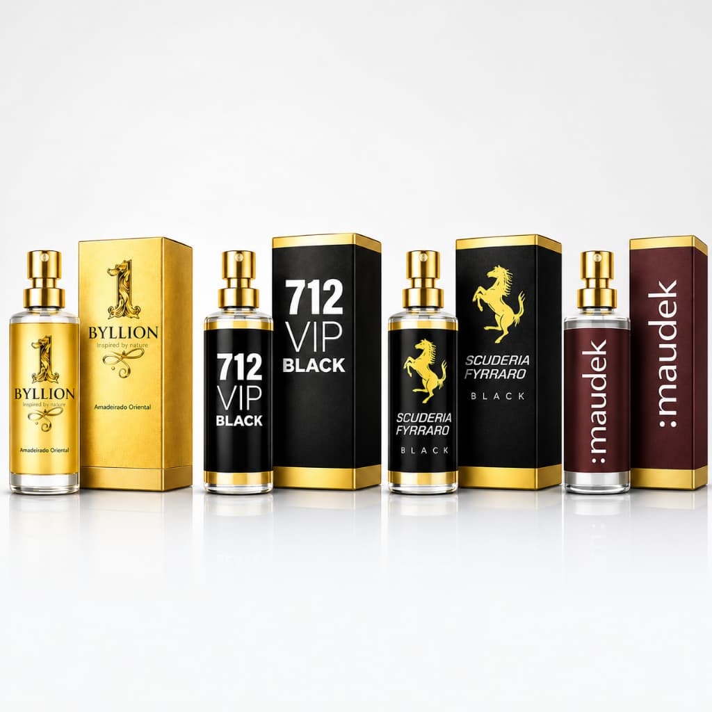 Perfumes Masculino Importado  em Frascos de Vidro Fragrâncias Sofisticadas e Alta Fixação