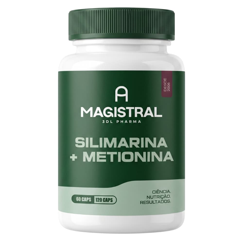 Silimarina 200 mg Cardo Mariano + Metionina 120 mg Original A Magistral Vitaminas Suplementos