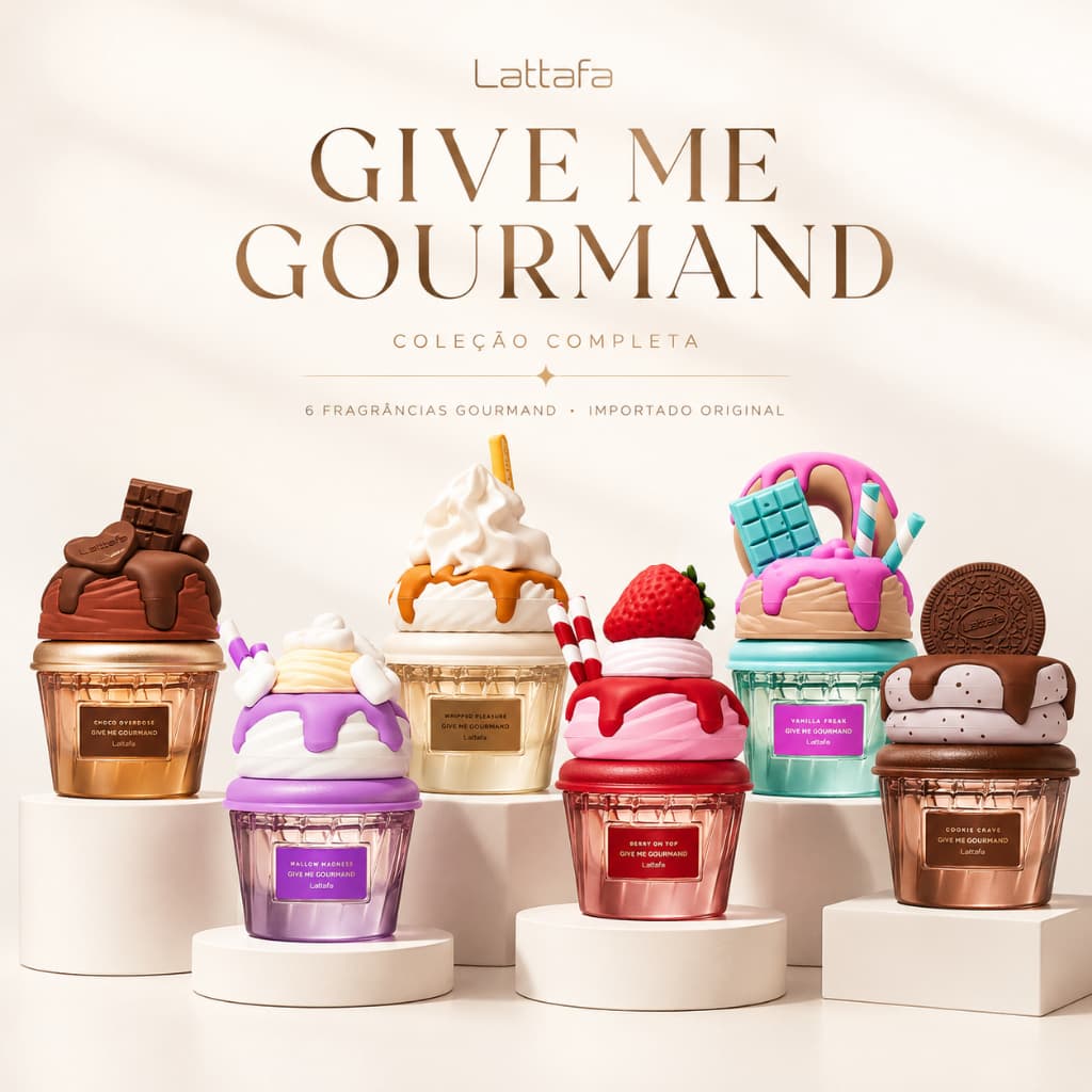 Lattafa Give Me Gourmand 75ml Perfume Árabe Doce Gourmand Importado