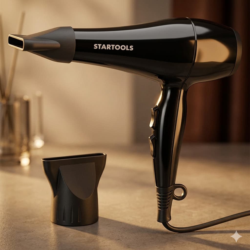 Secador Cabelo Profissional Potente 1800w Bivolt Secagem Rápida Preto
