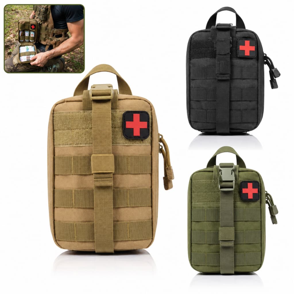 Bolsa Tática Primeiros Socorros Molle Kit Resgate Emergência