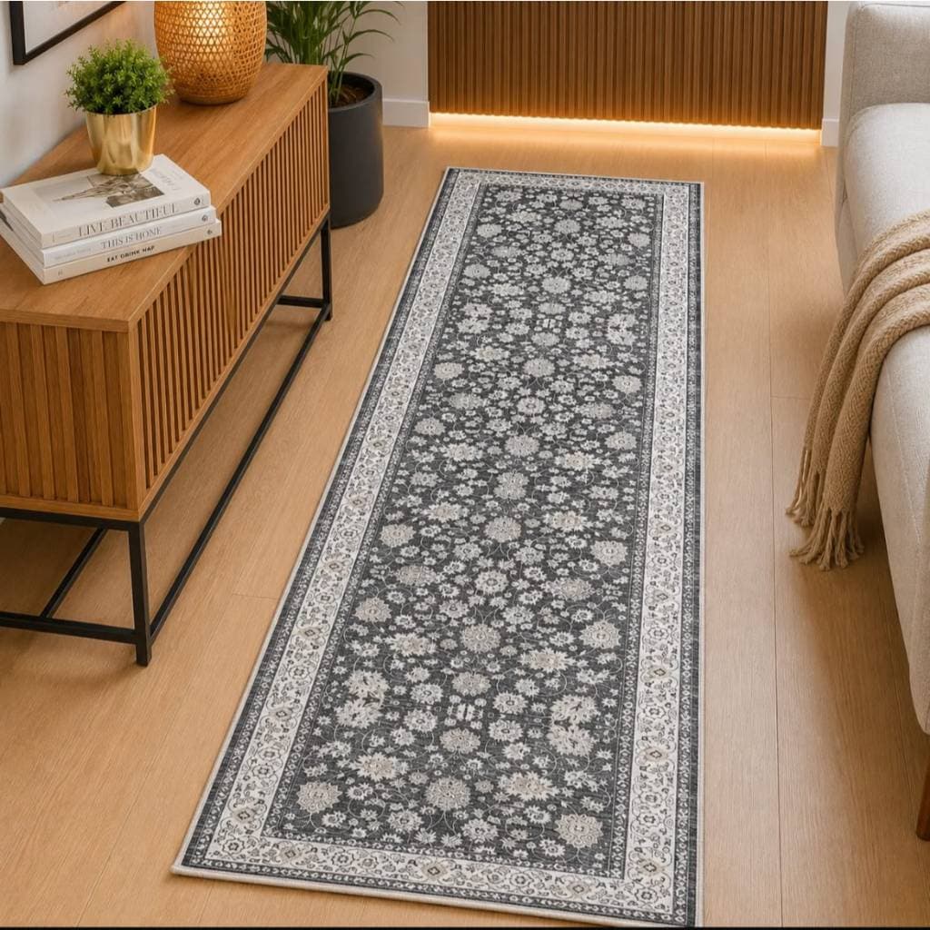 Tapete Passadeira Belga 1,50x0,50 Antiderrapante Lavável Decorativa para Cozinha Corredor Quarto Sala Premium