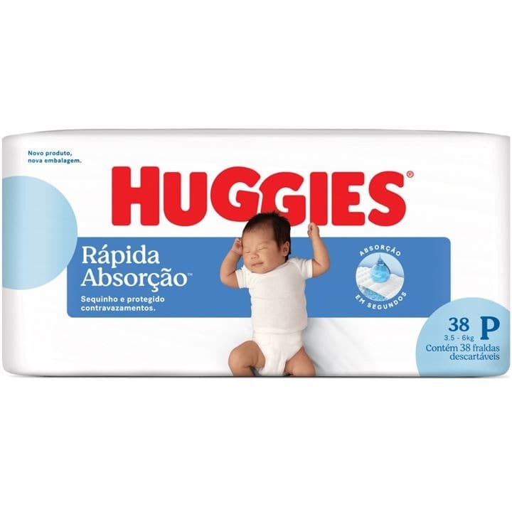 Fralda Huggies Tripla Proteção P C/38
