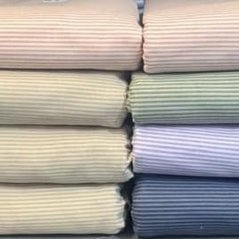 Tecido Tricoline 100% Algodão Fuxicos e Fricotes Mini Listrados 0,50x1,50m Composê p/ Costura Criativa Patchwork