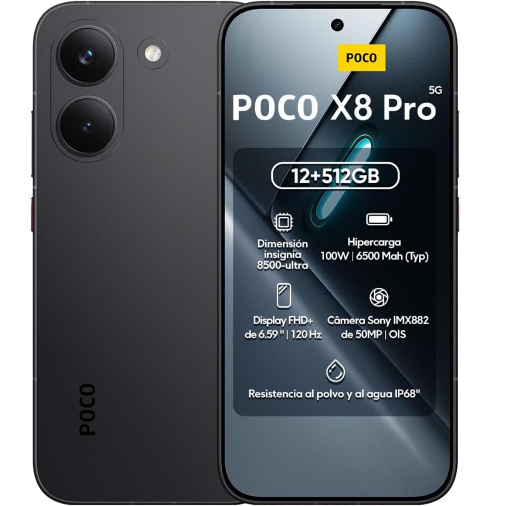 Celular Smartphone  Xiaomi Poco X8 Pro 5G 512gb 12gb Ram Versão Global Preto