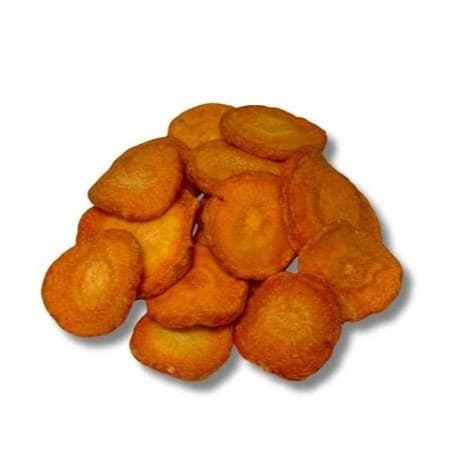 Chips de Cenoura Desidratada Crocante Snack Saudável Petisco Vegetal Natural
