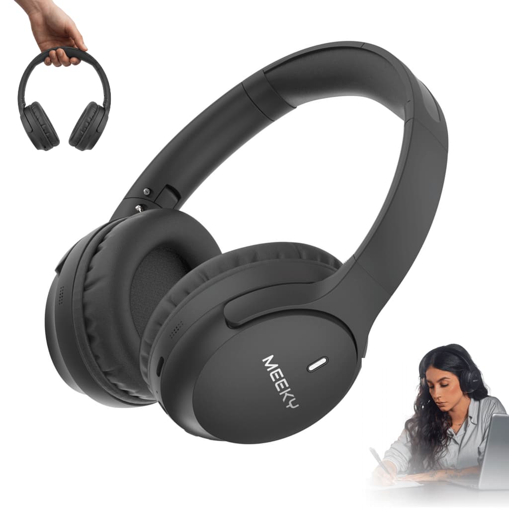 Headphone Meeky Fone de Ouvido Fone Bluetooth com Cancelamento de Ruído 70h Bateria Fone Sem Fio