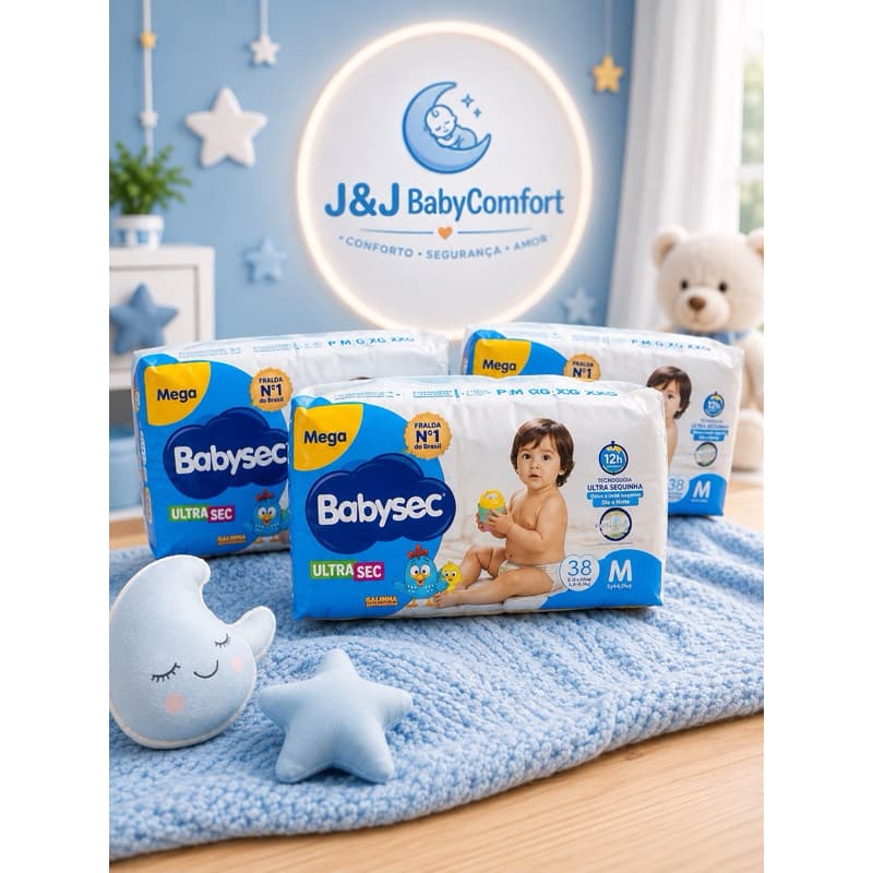 Fralda Descartável Babysec Galinha Pintadinha Mega M 38 Fraldas