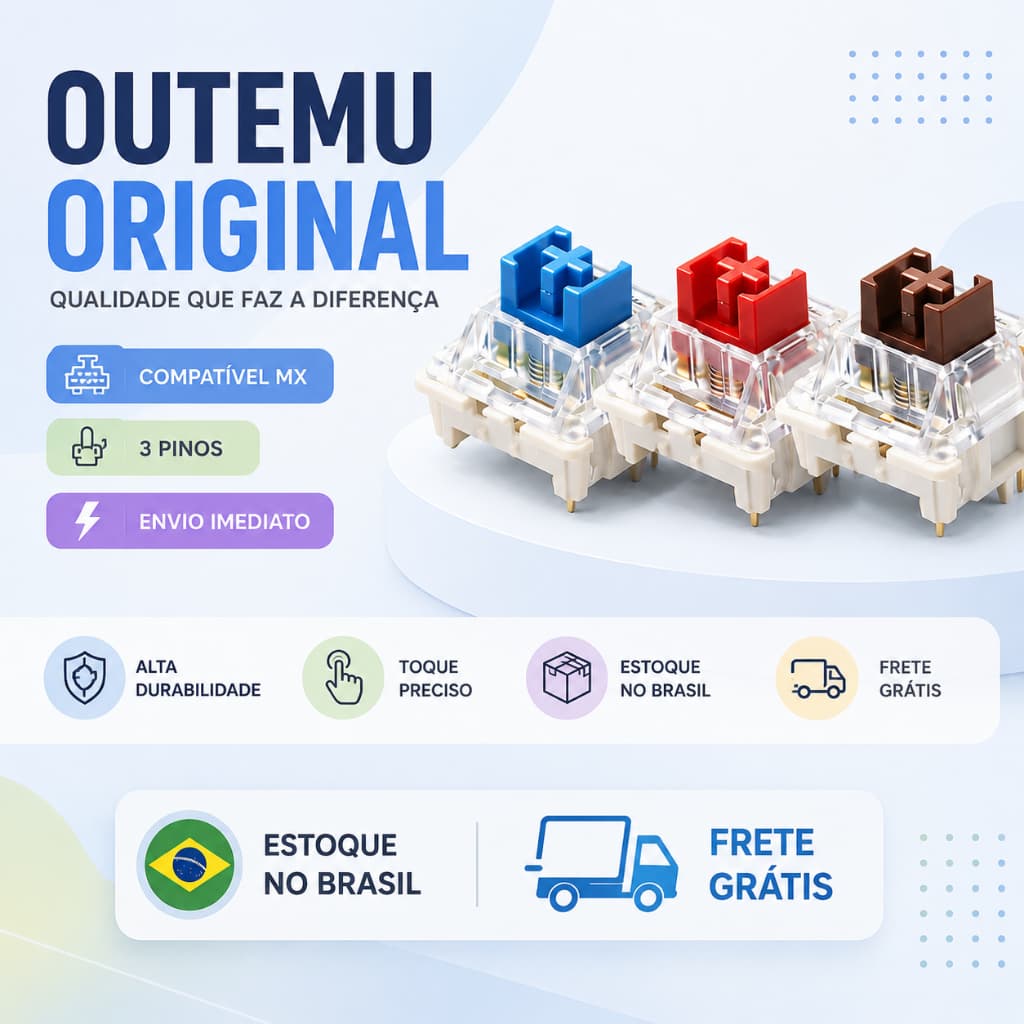 Switch Outemu Atacado Azul Vermelho Marrom Diversas Unidades Teclado Mecânico