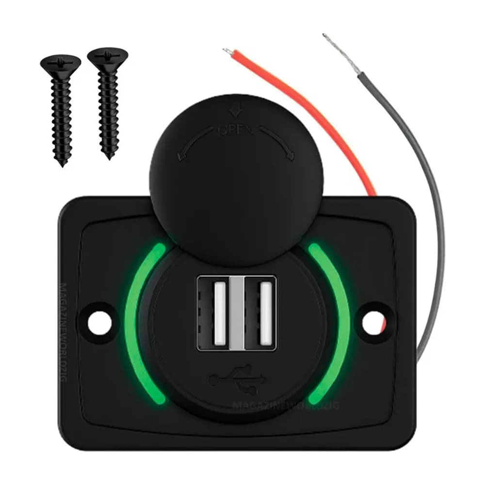 Carregador Veicular Universal 2 Portas USB 3.1A com LED