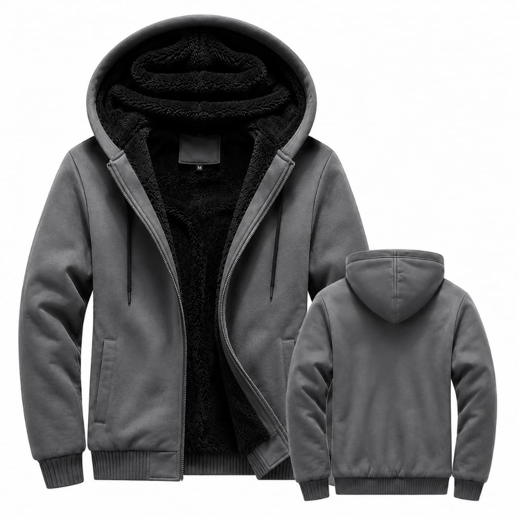 Conjunto Térmico Moletom Adulto de Inverno Quente Peluciado Sherpa | Blusa + Calça Peluciada