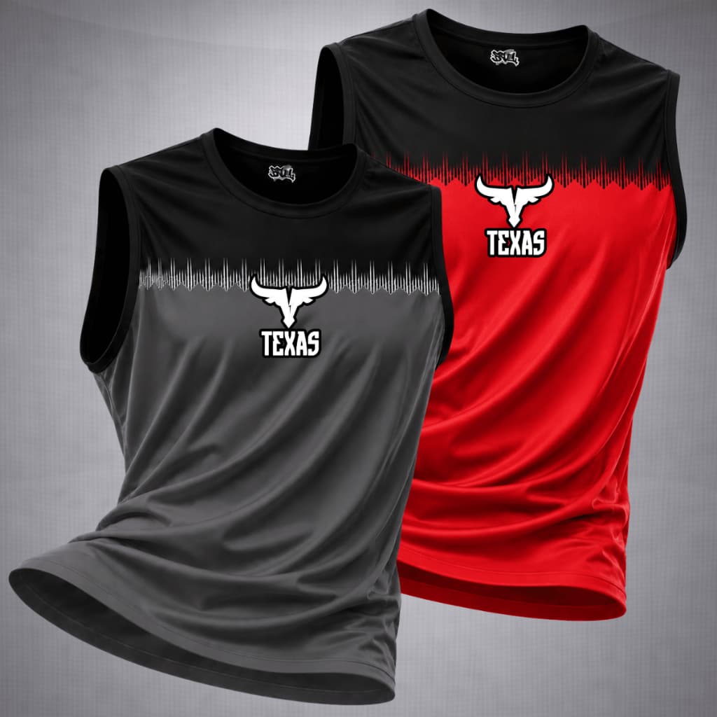 Kit 2 Camisa Regata Masculina DRIFIT Gym Musculação Treino Academia Caminhada Corrida