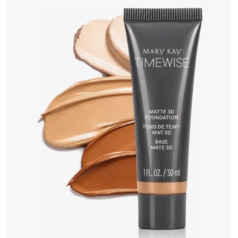 Base Líquida Mary Kay Timewise 3D com Acabamento Matte de Longa Duração