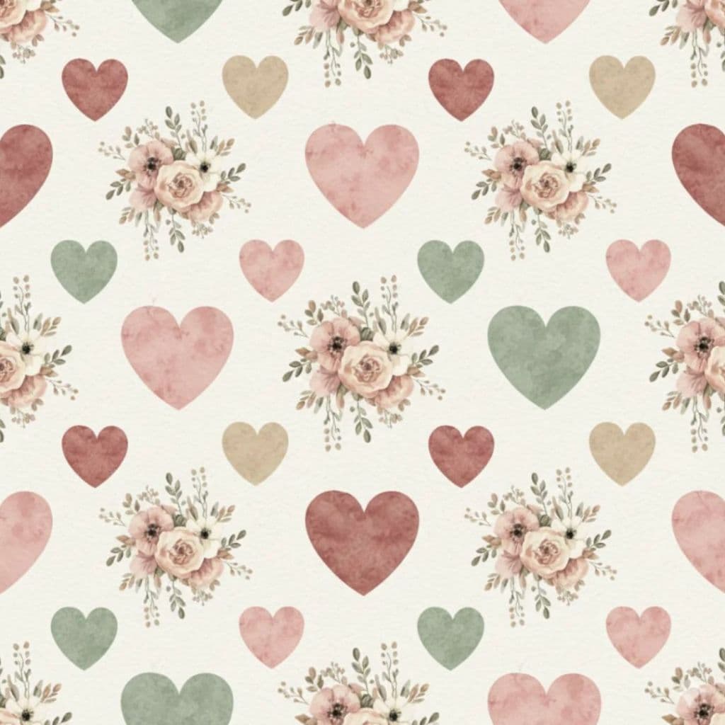Tecido Patchwork Digital Cookies Girls Corações D2611