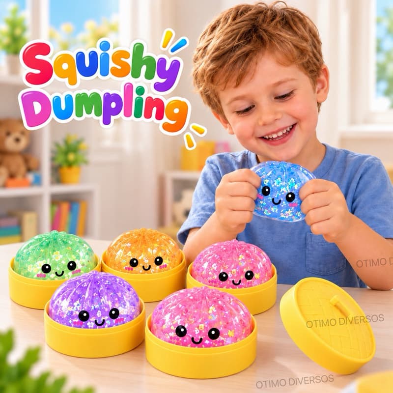 Brinquedo Squishy Antiestresse Fofo - Macio e Elástico, Ideal para Alívio do Stress