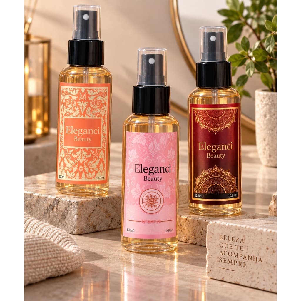 Kit 3 Body Splash Feminino Premium Inspirado Perfume Importado Fragrância Alta Perfumaria Árabe