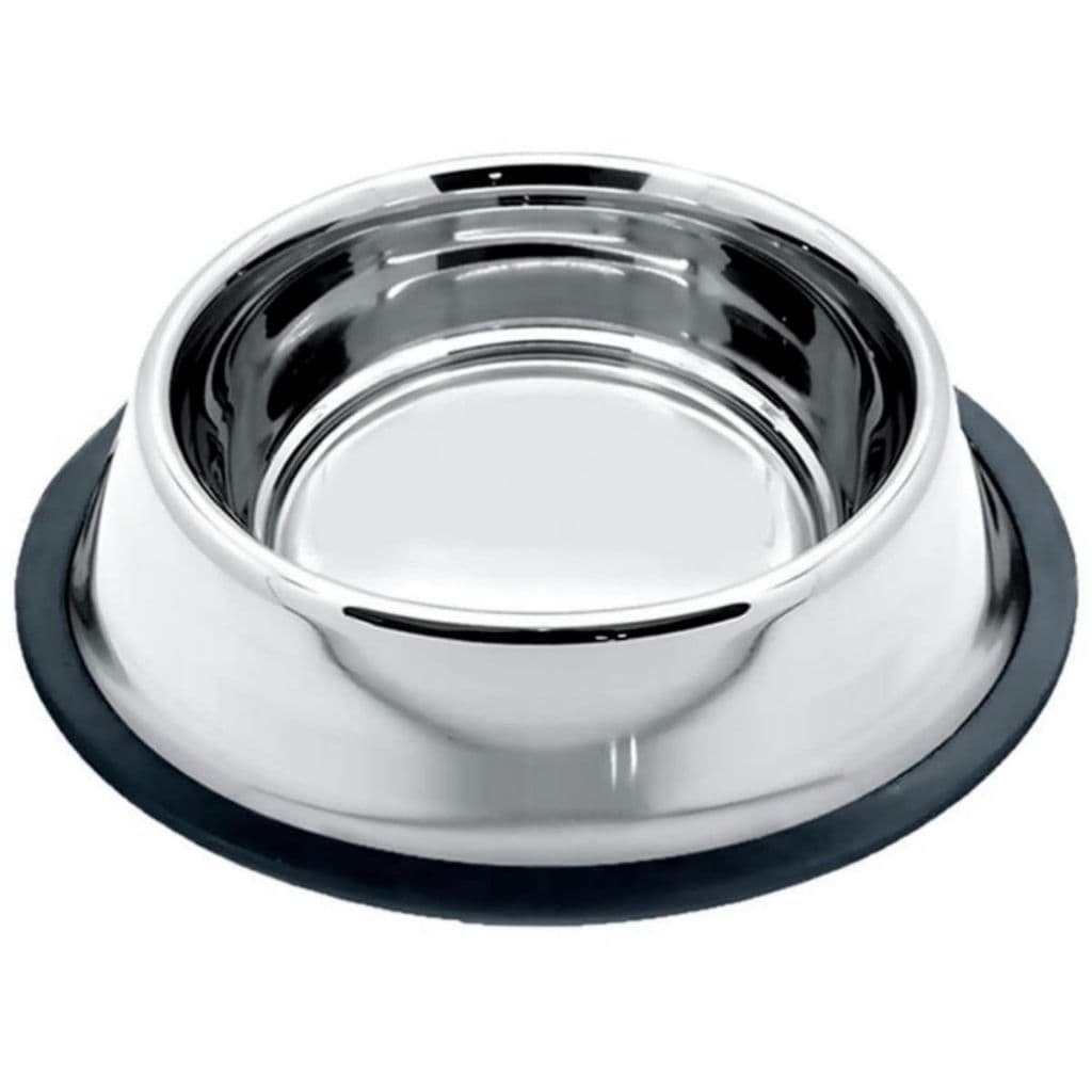 Comedouro para Cachorro e Gato Inox Antiderrapante – Pote para Ração e Água Pet