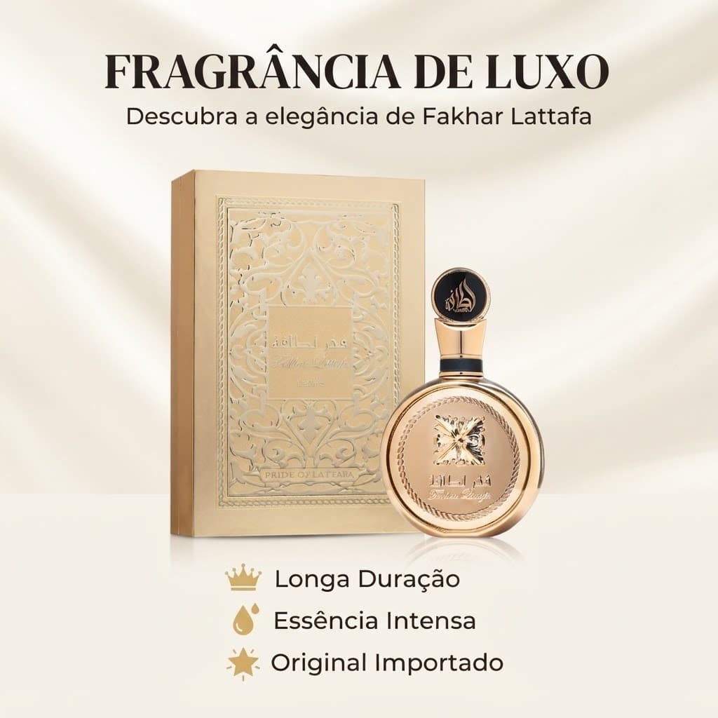 Perfume Árabe Feminino Gold Extrait Eau de Parfum 100ml Original Longa Duração Luxuoso Importado