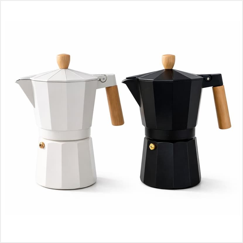 Cafeteira Italiana Milão 300ml Moka Até 6 Xícaras Para Café Expresso Casa ou Escritório