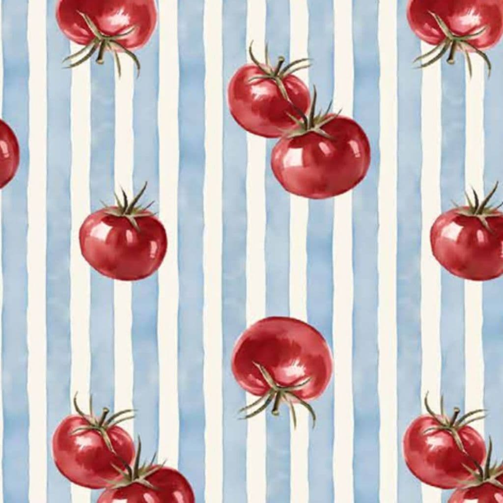 Tecido Patchwork Digital Listra Fundo Azul Pomodoro D81/17