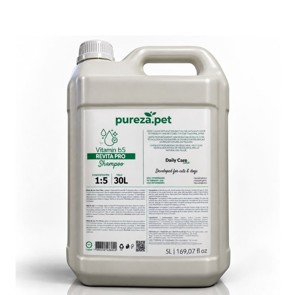 Shampoo Profissional Revita Pro Pet Shampoo para Cachorro Pet Gato Revita Pro 5L
