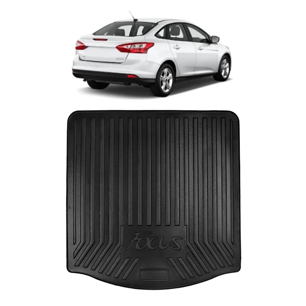 Protetor de Porta Malas para Focus Sedan 2013 14 15 16 17 18 2019 Tapete Bandeja - Linha Proteção