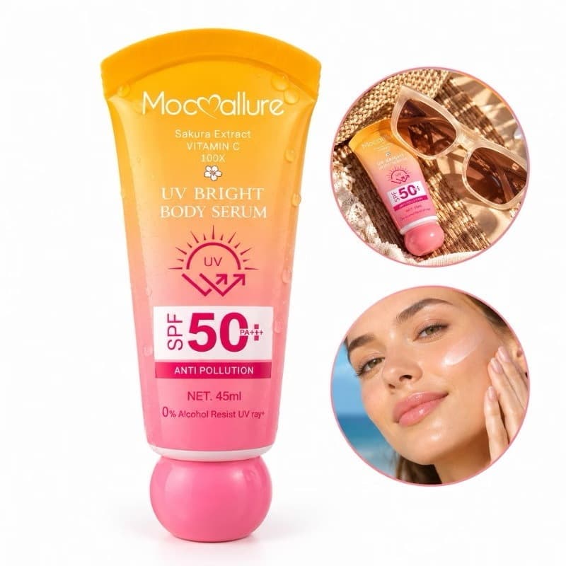 Protetor Solar Facial FPS 50 PA+++ Vitamina C Toque Seco Efeito Base Alta Proteção UVA/UVB Com Cor Hello Sun