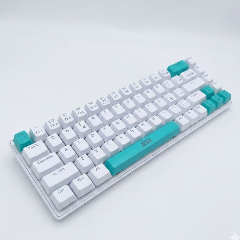 Teclado Mecânico Gamer RGB 68 Teclas ABNT USB Compacto LED PC Notebook Alta Performance