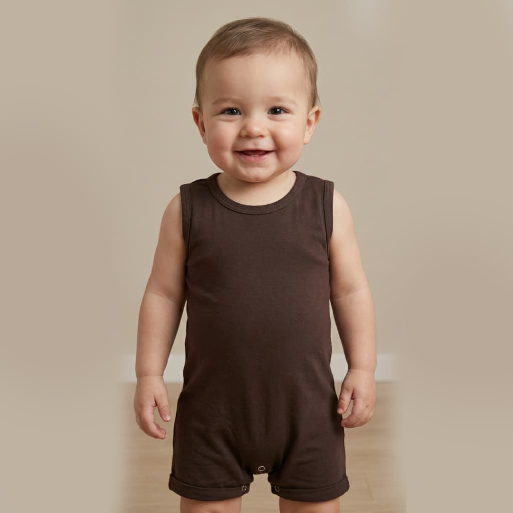 Macaquinho Unissex Roupa de Menino Menina Premium Bebê Infantil Algodão Minimalista