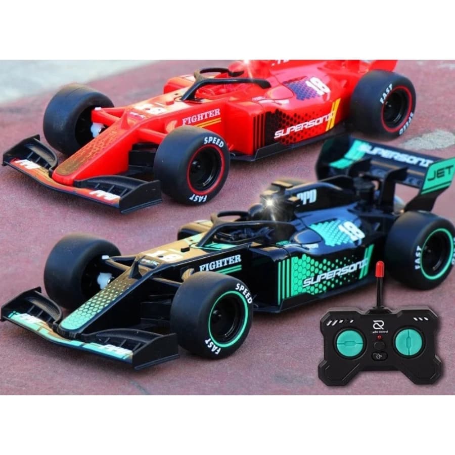 Carrinho de Controle Remoto Formula 1 recarregavel alta velocidade solta fumaça