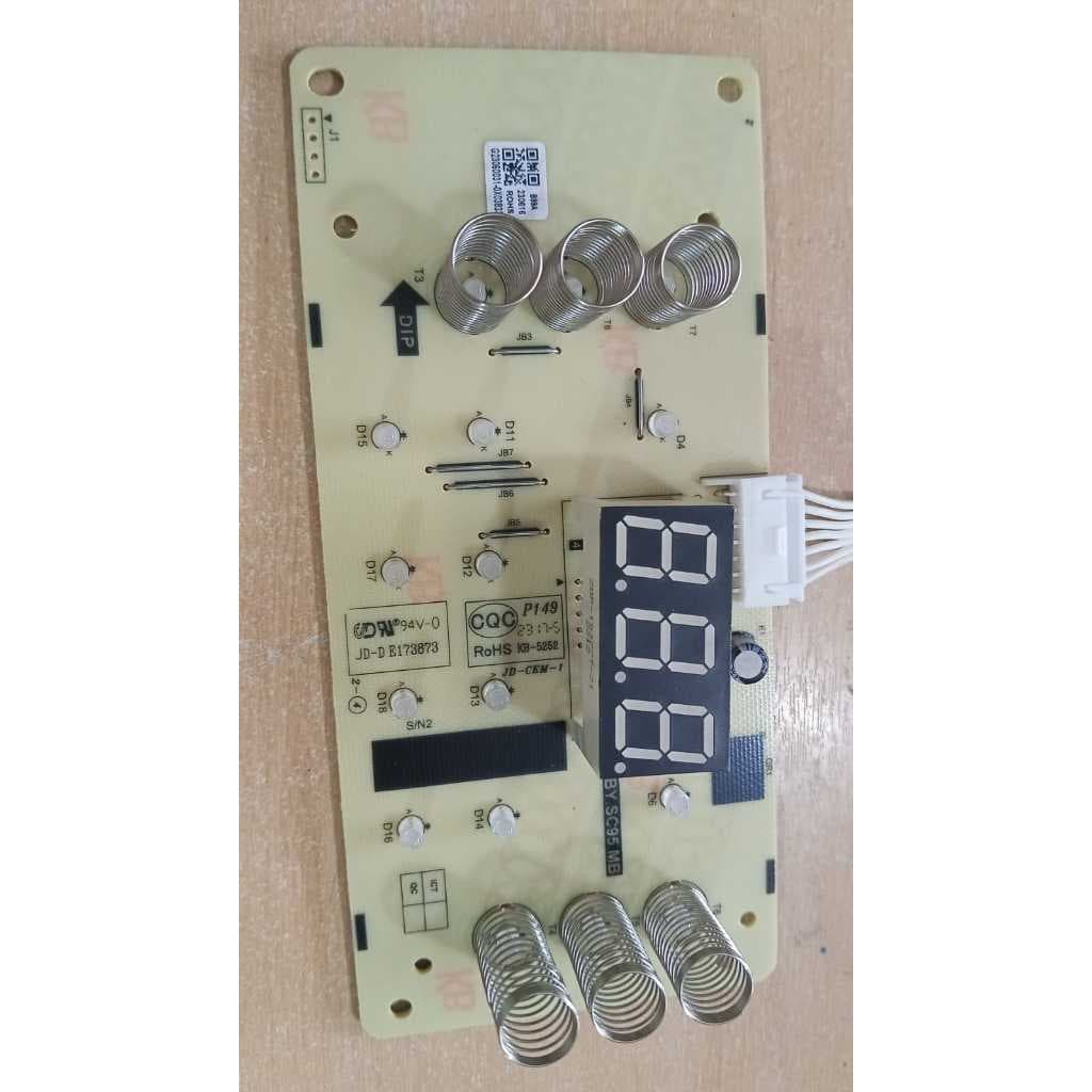 Placa Display Painel Digital Fritadeira Oven Air Fryer Peça Reposição