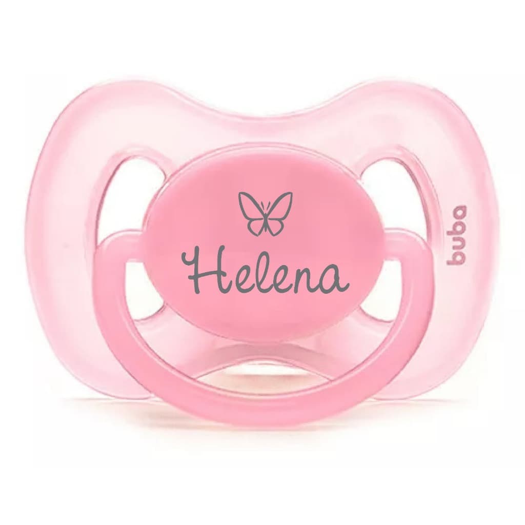 Chupeta Bebê com Nome Personalizada Silicone Buba Original