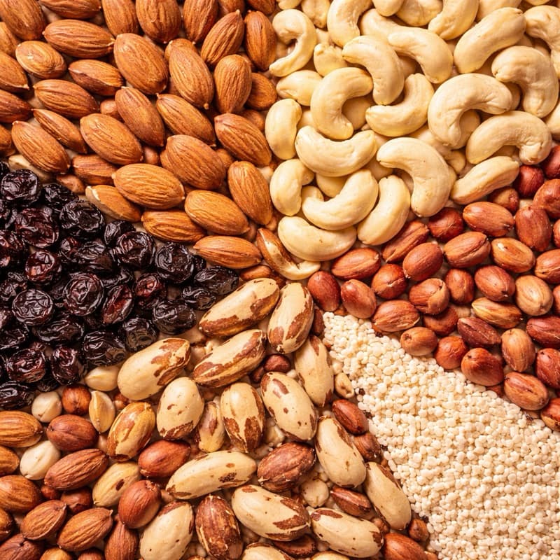 Mix de Castanhas Premium Amêndoas Castanha de Caju Castanha do Pará Snack Saudável Natural Rico em Fibras e Energia 🥜✨