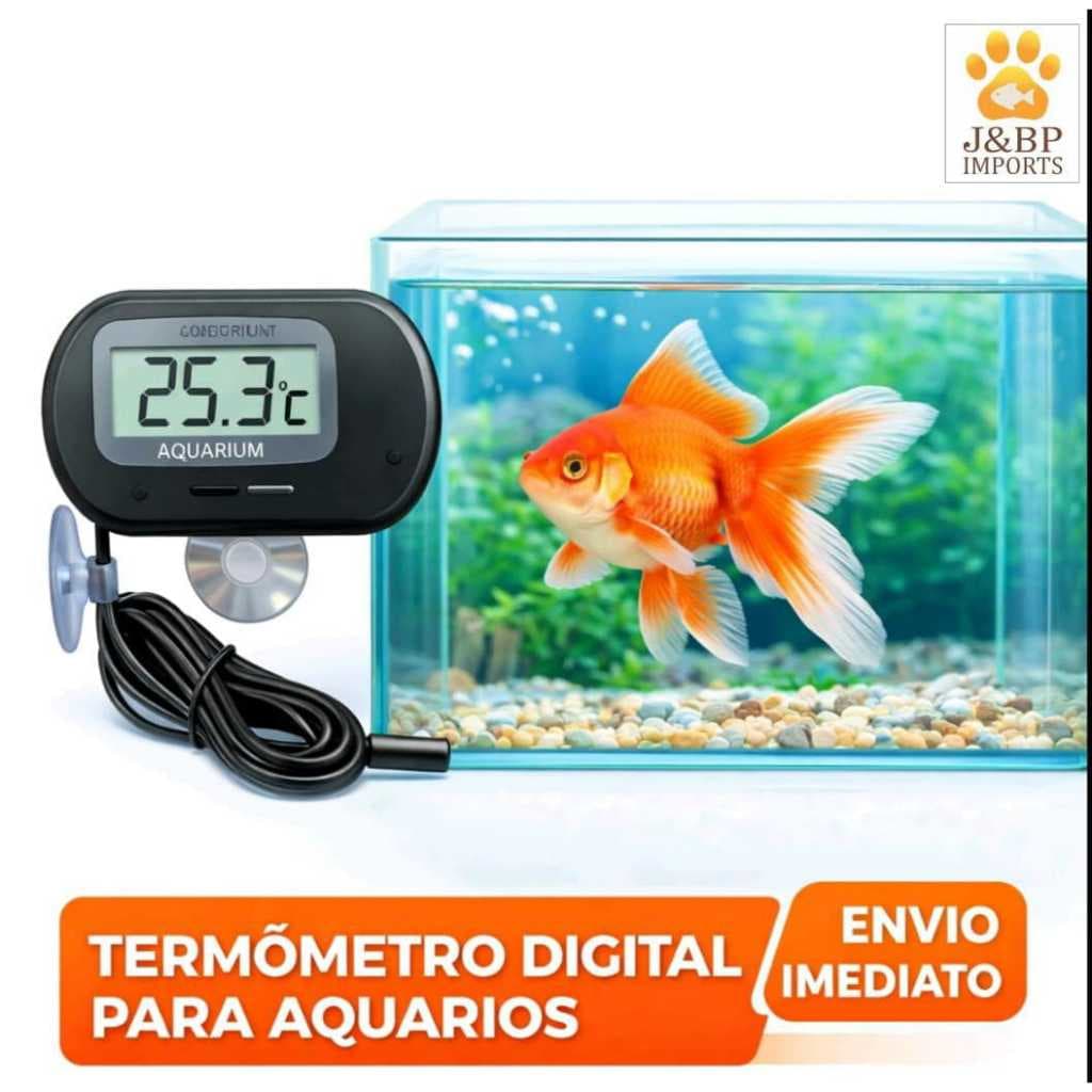 Termômetro Para Aquários,Estufas e Lagos Digital com Sonda-Distribuidor Oficial