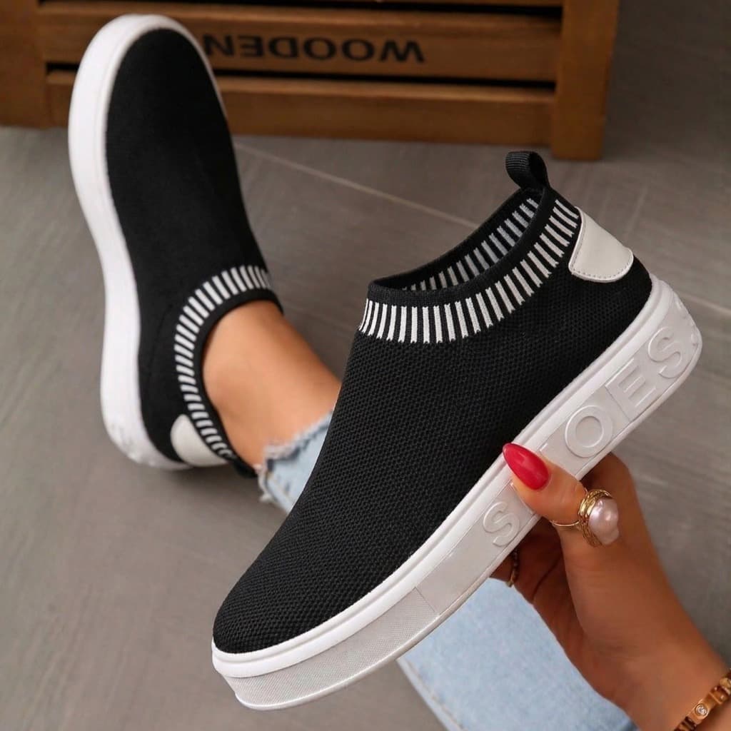 Tenis Meia Shoes Feminino Caminhada Dia a Dia Leve Confortável