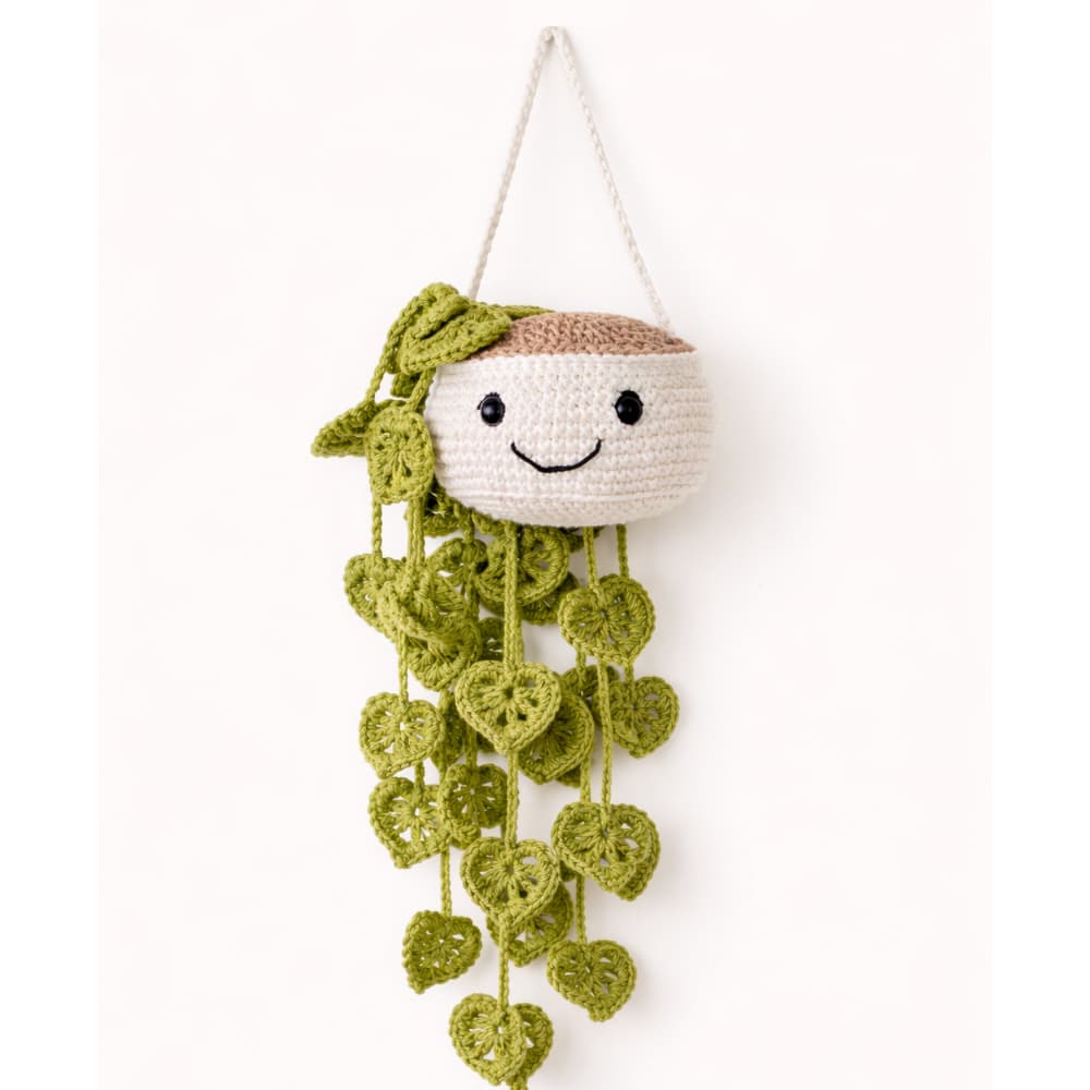 Kit 2 un Planta Ornamental Fofa em Amigurumi de Crochê - ideal para decoração infantil e criativo