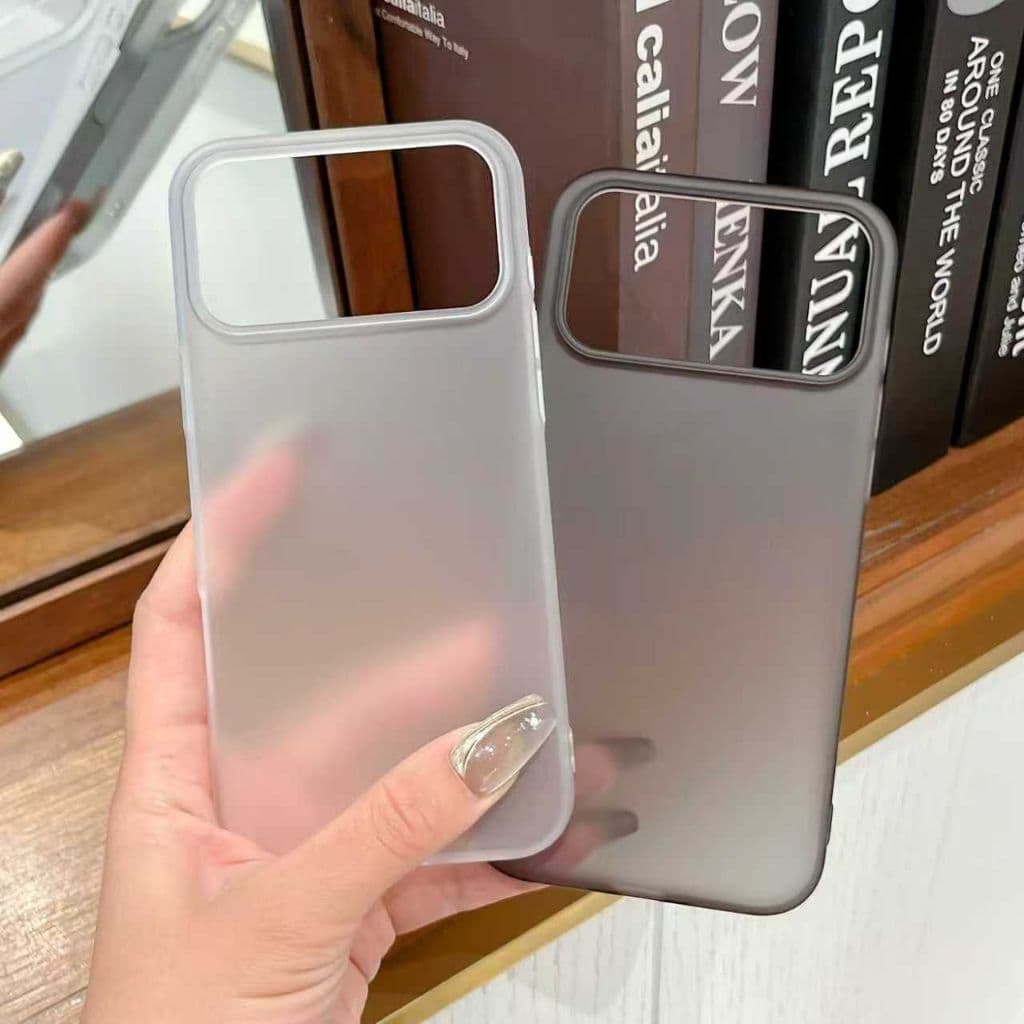 Capa Fosca fume e transparente fosca capinha para celular para iPhone extra fina delicada masculina unissex