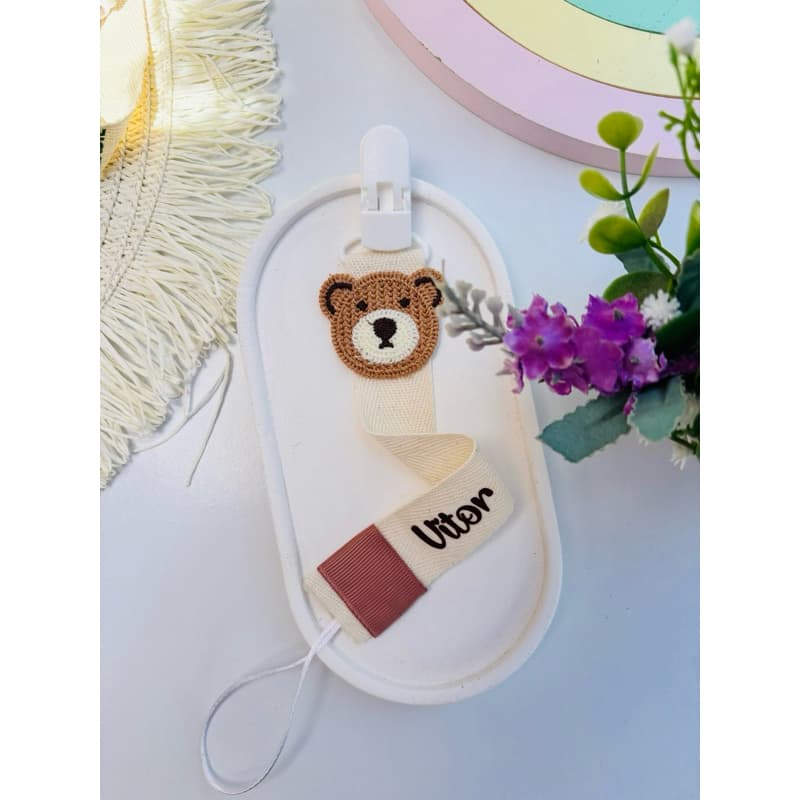 prendedor de chupeta personalizado, enxoval